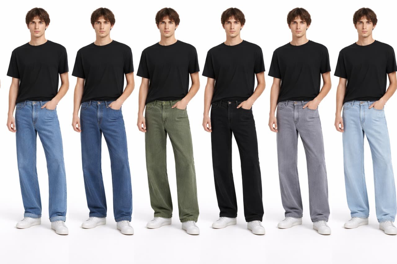 Rai-ox jeans in six different colours and washes
